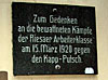 Gedenktafel in Riesa